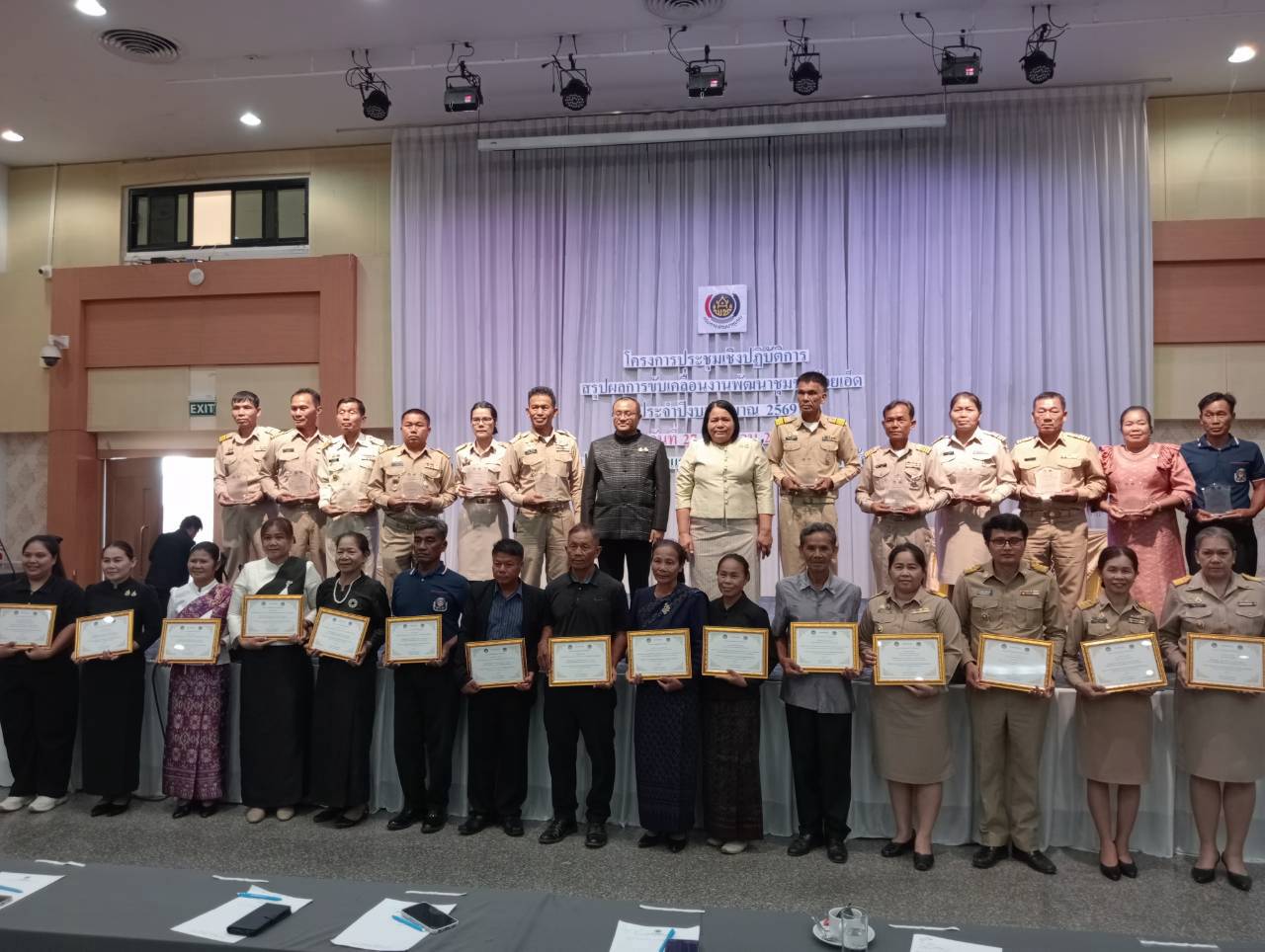 @ พช.เมืองร้อยเอ็ด : เข้าร่วมโครงการประชุมเชิงปฏิบัติการสรุปผลการขับเคลื่อนงานพัฒนาชุมชนร้อยเอ็ด ประจำปีงบประมาณ พ.ศ. 2569